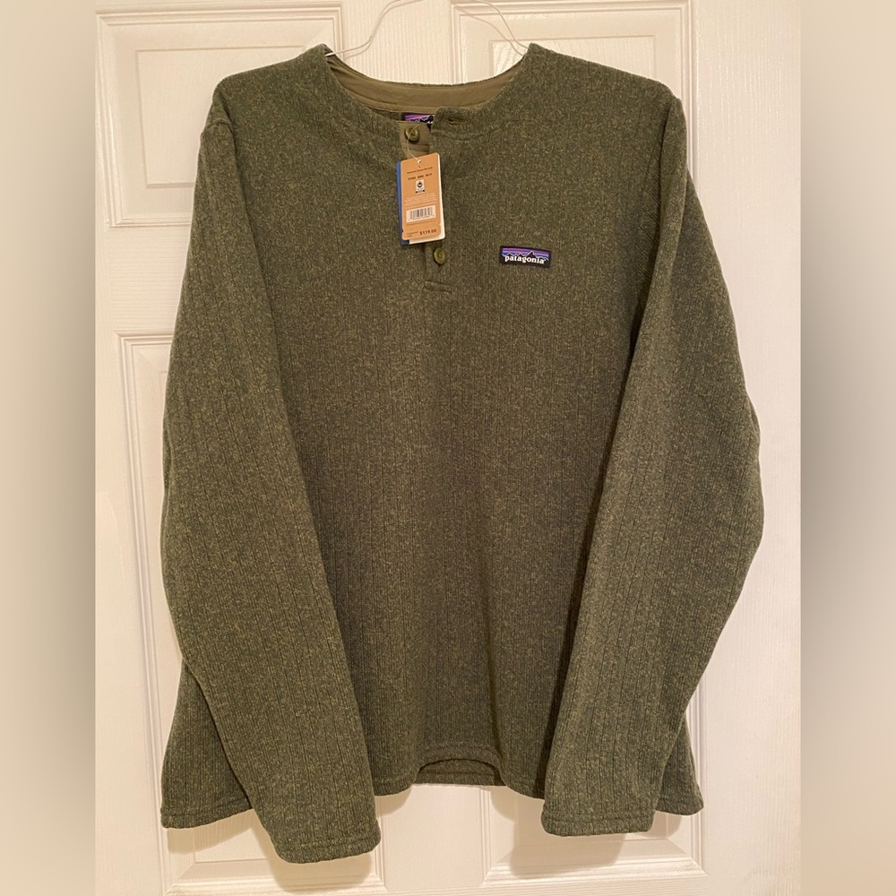 NWT Patagonia Men’s Better Sweater Henley Pullover- Large